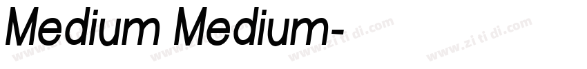 Medium Medium字体转换